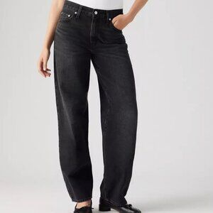 Levi's Baggy Dad Jean in Black Denim